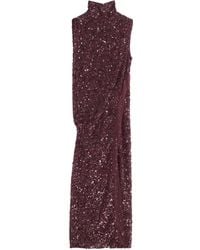Lanvin - Kleid Mit Pailletten - Lyst