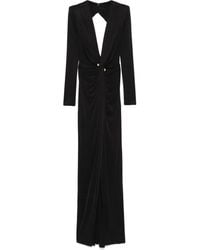 Elisabetta Franchi - Jersey-Abendkleid Mit Piercing-Detail - Lyst