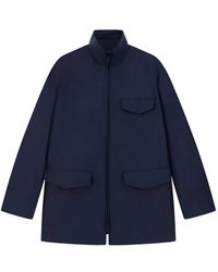Giorgio Armani - Zip-Up High-Neck Coat - Lyst