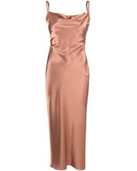 Nanushka - Fiore Satin Slip Midi Dress - Lyst