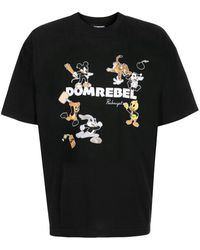 DOMREBEL - T-Shirt mit Logo-Print - Lyst
