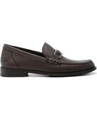 Fendi - O'Lock Leather Loafers - Lyst