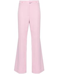 Maje - Belted Straight-leg Trousers - Lyst