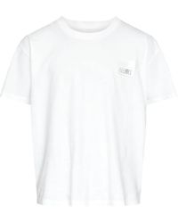 MM6 by Maison Margiela - T-Shirt With Number Patch - Lyst