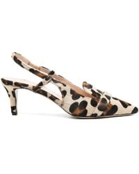 P.A.R.O.S.H. - Slingback-Pumps Mit Leoparden-Print 70Mm - Lyst