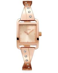 DKNY - Iconic Rectangle-Face 22Mm Watch - Lyst