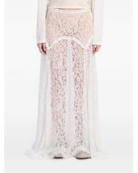 Ann Demeulemeester - Paisley Lace Maxi Skirt - Lyst