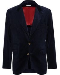 Brunello Cucinelli - Velvet Two-Button Blazer - Lyst