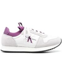 Calvin Klein - Side Logo-Print Low-Top Sneakers - Lyst