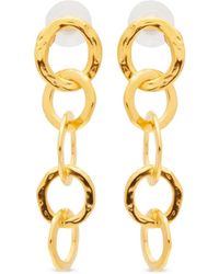 Kenneth Jay Lane - 5 Ring Drop Earrings - Lyst