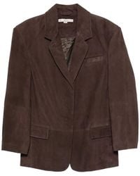 Remain - Suede Single-Breasted Blazer - Lyst