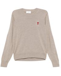 Ami Paris - Pull À Logo Ami De Coeur - Lyst