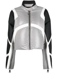 Khrisjoy - Khris Crop Biker Puffer Jacket - Lyst