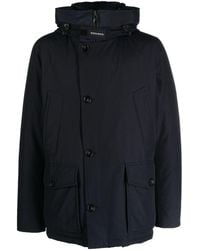 Woolrich - Arctic Button-up Hooded Down Jacket - Lyst