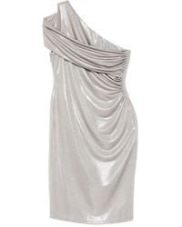 Ralph Lauren - One-Shoulder Ruched Mini Dress - Lyst