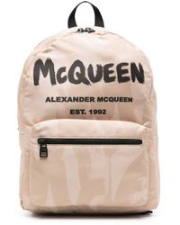 Alexander McQueen - Graffiti Metropolitan Rucksack mit Logo-Print - Lyst