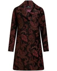 Etro - Jacquard Midi Coat - Lyst
