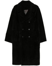 Yves Salomon - Leather Double-Breasted Coat - Lyst