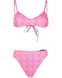 Marine Serre - Crescent Moon-Print Bikini - Lyst