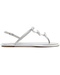 Rene Caovilla - Rhinestone-Embellished Leather Sandals - Lyst
