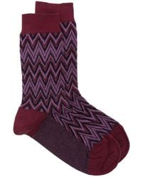 Missoni - Zigzag-Knit Socks - Lyst