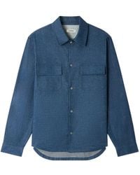 Sandro - Denim-Effect Cotton And Linen Shirt - Lyst