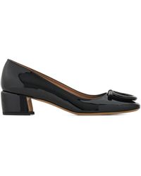 Ferragamo - Gancini Square-Toe Pumps - Lyst