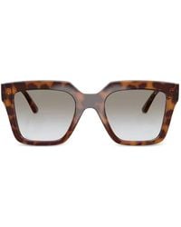 Vogue Eyewear - Tortoiseshell-Effect Square-Frame Sunglasses - Lyst