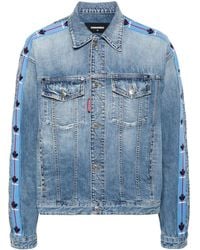 DSquared² - Dan ロゴパネル デニムジャケット - Lyst