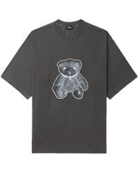 we11done - Teddy Bear-print Cotton T-shirt - Lyst