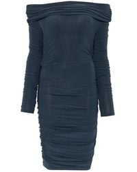 Patrizia Pepe - Draped Off-Shoulder Mini Dress - Lyst