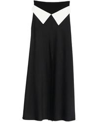 A.M.G - Contrast-Detail Maxi Skirt - Lyst