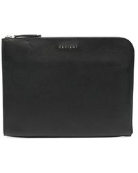 Orciani - Clutch Met Logo - Lyst
