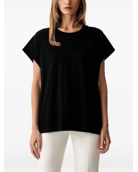 Patrizia Pepe - T-Shirt À Mancherons Et Plaque Logo - Lyst