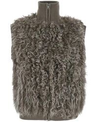 P.A.R.O.S.H. - Bouclé-Texture Sleeveless Jacket - Lyst