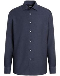 ZEGNA - Cashco Cotton-Blend Shirt - Lyst
