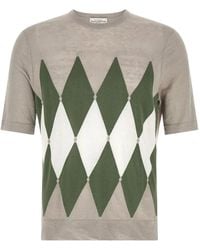Ballantyne - Argyle Jacquard T-Shirt - Lyst