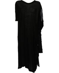 Yohji Yamamoto - Draped Asymmetric Long T-shirt - Lyst
