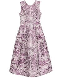 Shiatzy Chen - Scape-Of-Curve Jacquard Midi Dress - Lyst