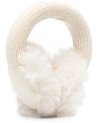 Moncler - Cache-Oreilles En Maille Côtelée - Lyst