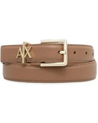 ARMANI EXCHANGE - Ceinture À Plaque Logo - Lyst