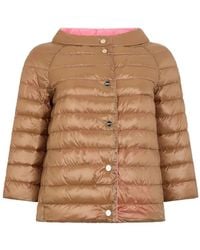 Herno - Quilted Button-Fastening Jacket - Lyst