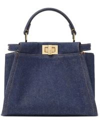 Fendi - Small Peekaboo Top-Handle Tote Bag - Lyst