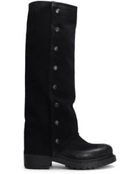 METISSE - Button-Details Knee-High Boots - Lyst