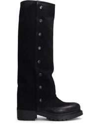 METISSE - Button-Details Knee-High Boots - Lyst