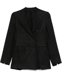 Lardini - Brooch-Detail Blazer - Lyst