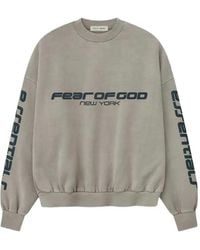 Fear Of God - Logo-Detail Crew-Neck Sweatshirt - Lyst