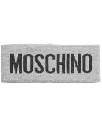 Moschino - Logo-Intarsia Knitted Headband - Lyst