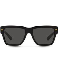 Dolce & Gabbana - Square-Frame Logo-Arm Sunglasses - Lyst