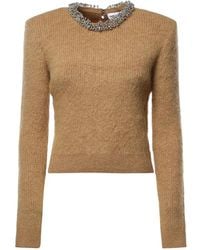 Self-Portrait - Jersey De Punto Con Apliques En El Cuello - Lyst